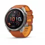 Garmin Fenix 9 Pro – inReach, 51mm titano su Autumn Orange/Spark Orange silikoniniu dirželiu