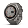 Garmin Fenix 9 Pro – inReach, Solar, 51 mm titanas su Pebble Grey silikono apyranke
