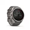 Garmin Fenix 9 Pro – inReach, Solar, 51 mm titanas su Pebble Grey silikono apyranke