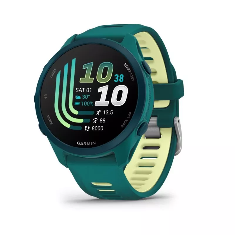 Garmin Forerunner 170 Music, Teal Green su Teal Green/Citron apyranke