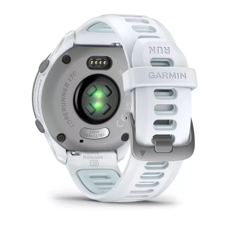Garmin Forerunner 170 Music, Whitestone su Whitestone/Cloud Blue dirželiu