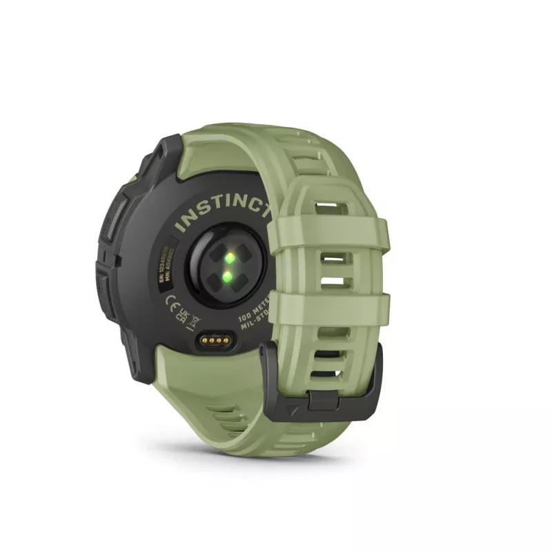 Garmin Instinct 3 50mm AMOLED Fern Green Smartwatch su Fern Green silikoniniu dirželiu