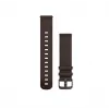 Garmin Quick Release Bands (20 mm) tamsiai rudos odos, sidabrinė apkaustai