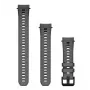 Garmin QuickFit 20 mm silikoninis laikrodžio dirželis anglies spalvos, skirtas Instinct E 40 mm ir suderinamiems modeliams
