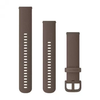 Garmin QuickFit 20 mm silikoninis laikrodžio dirželis, kakavos rudos spalvos