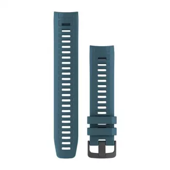 Garmin QuickFit 22 Watch Band, skirta Instinct, Fenix, Forerunner, Epix – Lakeside Blue silikoninis
