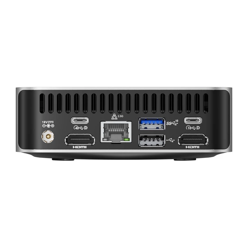 GEEKOM A8 Mini PC, AMD Ryzen 7 8745HS, 16GB DDR5, 1TB PCIe Gen4 SSD, Windows 11 Pro, juoda