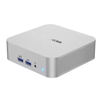 GEEKOM A8 Mini PC, AMD Ryzen 7 8745HS, 16GB DDR5, 1TB PCIe Gen4 SSD, Windows 11 Pro, juoda