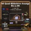 GEEKOM AX8 MAX Mini PC, Intel Core i7-12650H, 16GB DDR5, 512GB SSD, Windows 11 Pro, sidabrinis