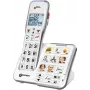Geemarc AmpliDECT 595 Photo belaidis senjorų telefonas su atsakikliu, nuotraukų klavišais, apšviestu ekranu, baltas