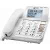 Geemarc CL595 Laidinis Senjorų Telefonas su Atsiliepimo Aparatu, Laisvų Rankų Funkcija, Vizualiniu Skambučio Indikatoriumi, Pritaikytas Klausos Aparatams, Avariniu Pakabuku, Baltas