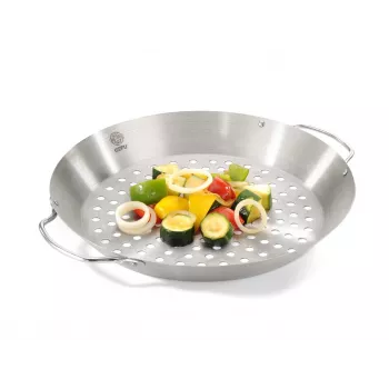 GEFU 89156 Nerūdijančio plieno vištienos kepimo stovas su aromato indu, 18 cm pagrindas, sidabrinis