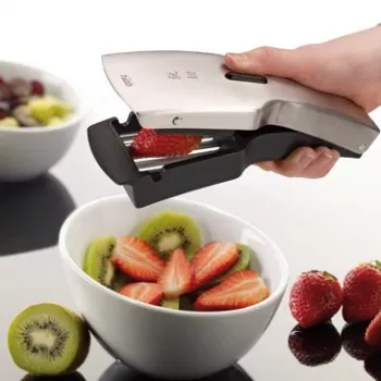 GEFU Japanese Slicer TARI® Mandoline V-Blade Slicer su 3 įdėklais, Vokiškas chirurginis nerūdijantis plienas, juoda