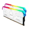 Geil Gemini RGB 64GB rinkinys (2x32GB) 6000MHz DDR5 stalinio kompiuterio žaidimų atmintis - balta