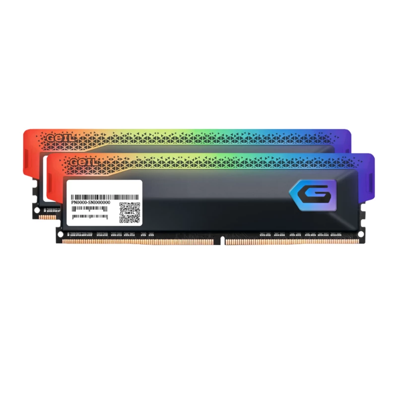 Geil Orion RGB 16GB rinkinys (2x8GB) 3600MHz DDR4 staliniam žaidimų kompiuteriui - pilkas