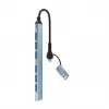 Gembird 7 prievadų USB 3.2 Gen 2 šakotuvas - 6x USB-A 2.0 + 1x USB-A 3.2, sidabrinis
