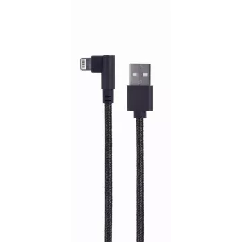 GEMBIRD kampuotas pintas USB-A į 8 kontaktų Lightning kabelis 0,2 m juodas