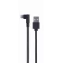 GEMBIRD kampuotas pintas USB-A į 8 kontaktų Lightning kabelis 0,2 m juodas