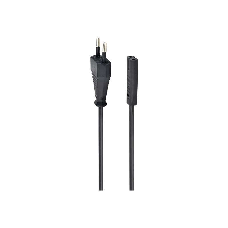 GEMBIRD Cablexpert PC-184-VDE maitinimo laidas, C7, patvirtintas VDE, juodas, 1,8 m
