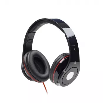 Gembird Detroit Wired Over-Ear Headset with Boom Microphone, Black