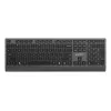 Gembird KB-MCH-06 plonas laidinis multimedijos klaviatūra su Type-C adapteriu, JAV išdėstymas, juoda