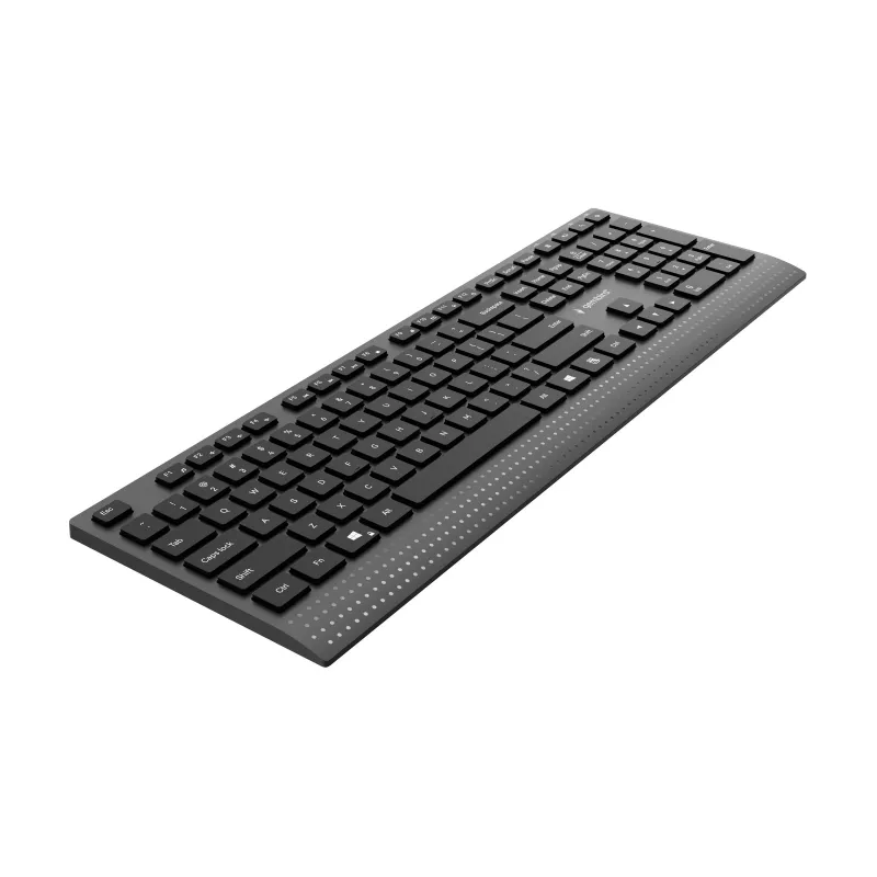 Gembird KB-MCH-06 plonas laidinis multimedijos klaviatūra su Type-C adapteriu, JAV išdėstymas, juoda