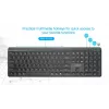 Gembird KB-WPS-03 dviejų režimų profesionalus plonas belaidis klaviatūra, 2.4G + Bluetooth, US išdėstymas, juoda