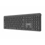 Gembird KB-WPS-03 dviejų režimų profesionalus plonas belaidis klaviatūra, 2.4G + Bluetooth, US išdėstymas, juoda