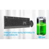 Gembird KBS-WPS-02-CYRL Dual-Mode Wireless Keyboard and Mouse Set, 2.4G + Bluetooth, Russian Cyrillic Layout, Black