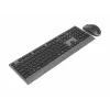 Gembird KBS-WPS-02-CYRL Dual-Mode Wireless Keyboard and Mouse Set, 2.4G + Bluetooth, Russian Cyrillic Layout, Black