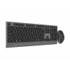 Gembird KBS-WPS-02-CYRL Dual-Mode Wireless Keyboard and Mouse Set, 2.4G + Bluetooth, Russian Cyrillic Layout, Black