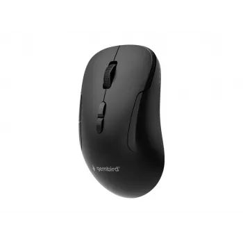 Gembird MUSW2-7B-01 dviejų režimų belaidė pelė (2.4G + Bluetooth), 1600 DPI, 7 mygtukų, juoda