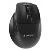 Gembird MUSW3-9B-01 trijų režimų belaidė ergonominė pelė (2.4 GHz + Bluetooth + USB-C), 2400 DPI, 9 mygtukai, juoda