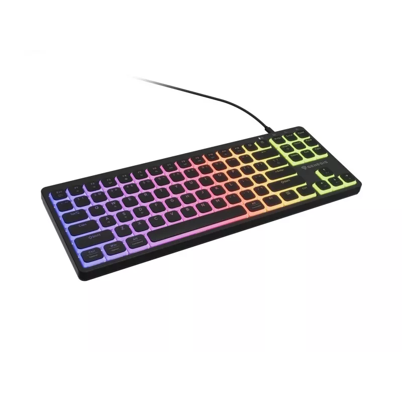 GENESIS Thor 430 TKL mechaninė žaidimų klaviatūra, RGB apšvietimas, US išdėstymas, juoda