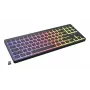 GENESIS Thor 430 TKL belaidė mechaninė žaidimų klaviatūra, Outemu Red jungikliai, RGB foninis apšvietimas, trigubas režimas (USB-C/2.4GHz/Bluetooth), JAV anglų QWERTY, juoda