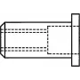 GESIPA akloji kniedžių veržlė M10 x 12 x 17,5 mm, plieninė cinkuota, plokščia galvutė, suėmimas 0,25–3,5 mm, 100 vnt. pakuotė (1433709)