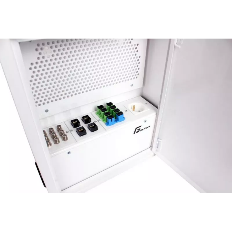 GETFORT 12 prievadų Cat.5e UTP 10 colių patch panelė, RJ45, 1U, juoda