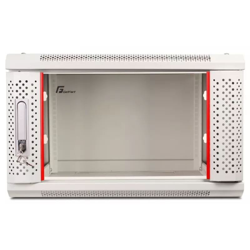 GETFORT 19 colių 6U sieninis stelažas 600x450mm pilkas (WGF06-64EH-WGG)