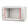 GETFORT 19 colių 6U sieninis stelažas 600x450mm pilkas (WGF06-64EH-WGG)