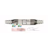 GETFORT 58459 Cat.6 UTP belaidis RJ45 Keystone Jack, baltas