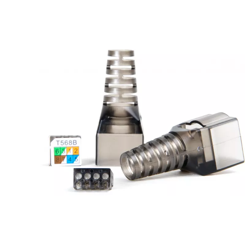 GETFORT 58460 CAT.6A be įrankių ekranuotas RJ45 keystone lizdo modulis