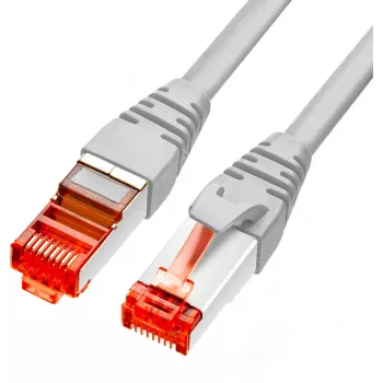 GETFORT Cat.6A S/FTP LSOH 2 m pilkas patch kabelis