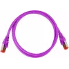 GETFORT Cat.6A S/FTP LSOH pataisos kabelis 0.5m violetinis