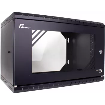 GETFORT ECO v3 19 inch 6U sieninis stelažas, 520x340 mm, juodas (WGF064-53E-WGBv3)