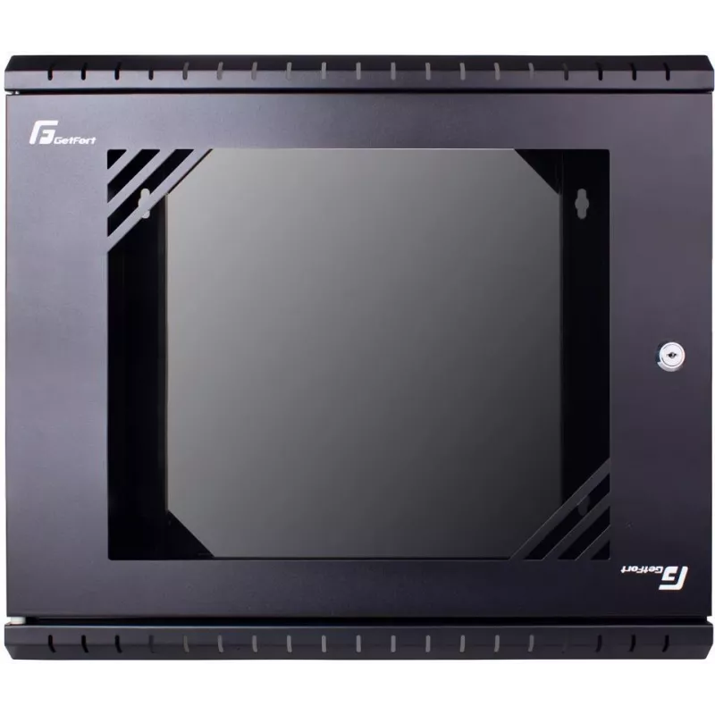 GETFORT ECO v3 sieninis spintos stovas 19 colių 9U 520x340 mm juodas - WGF09-53E-WGBv3