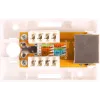 GETFORT GF-1G5EFTP ekranuotas paviršinio montavimo RJ45 Cat.5e modulis, baltas