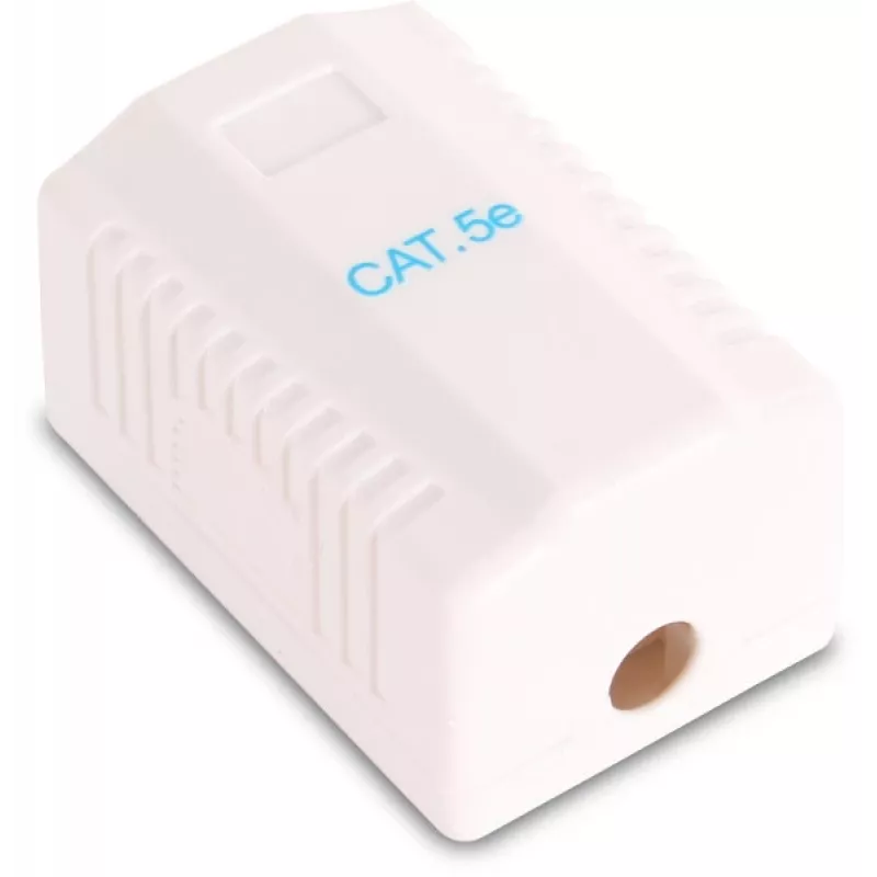 GETFORT GF-1G5EFTP ekranuotas paviršinio montavimo RJ45 Cat.5e modulis, baltas