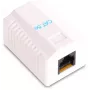 GETFORT GF-1G5EFTP ekranuotas paviršinio montavimo RJ45 Cat.5e modulis, baltas
