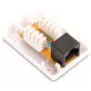 GETFORT GF-1G6UTP Paviršinio montavimo RJ45 Cat.6 UTP tinklo lizdas, White