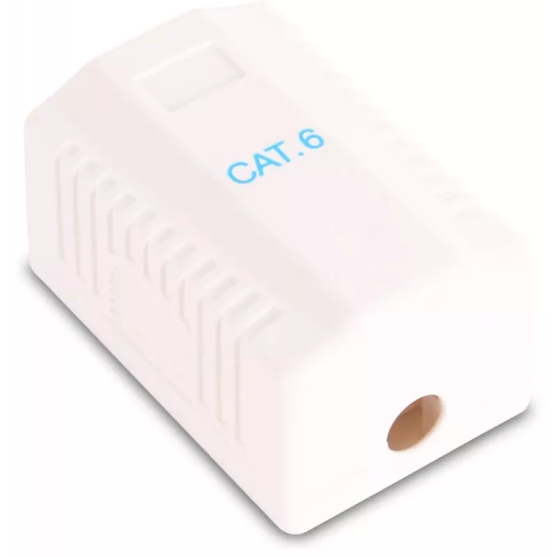 GETFORT GF-1G6UTP Paviršinio montavimo RJ45 Cat.6 UTP tinklo lizdas, White